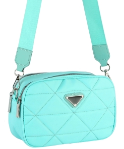 Fashion Nylon Satchel Bag GLV-0107 LIGHT BLUE